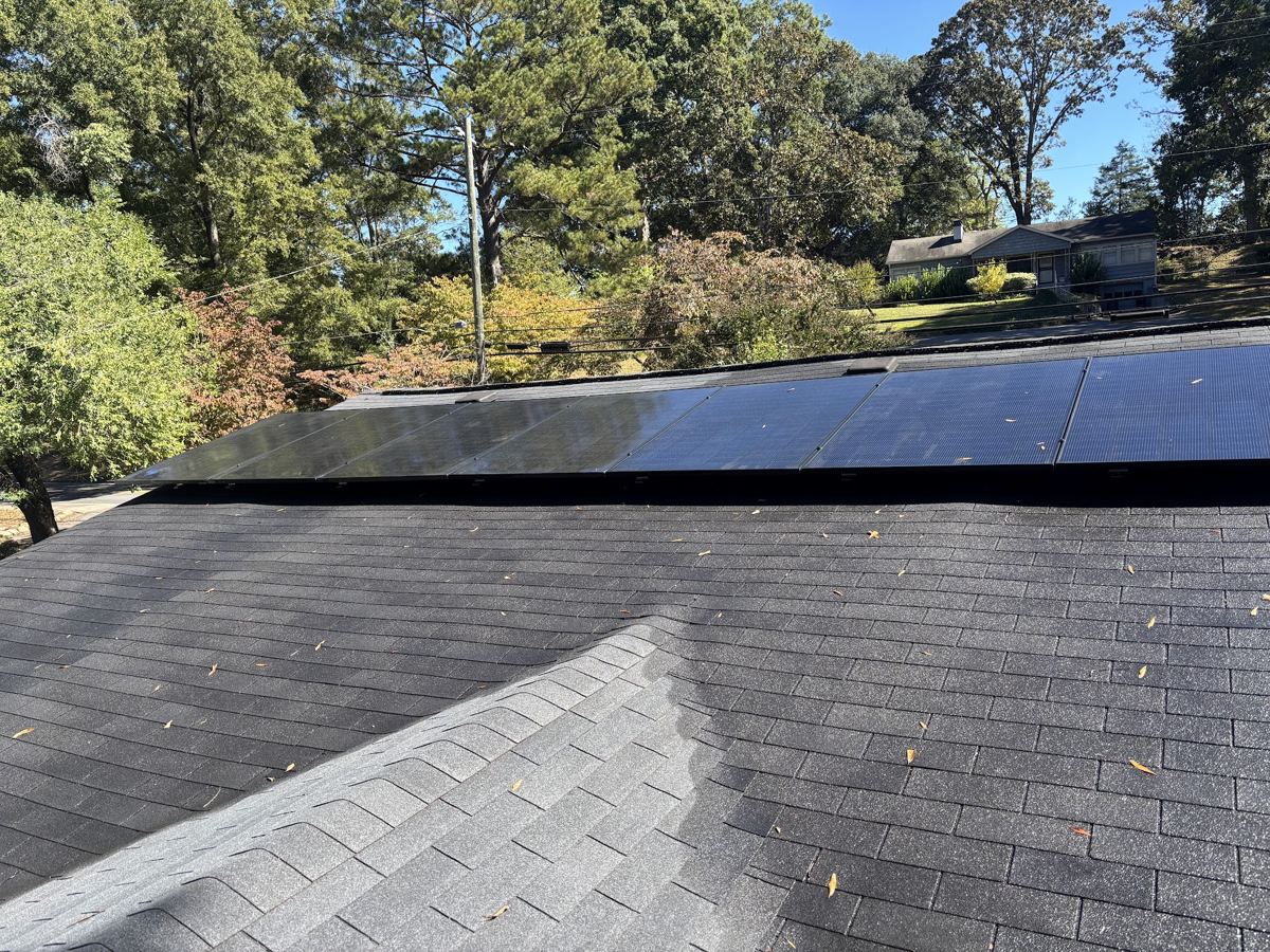 Rooftop solar panels installed by M.D. Contracting Solutions