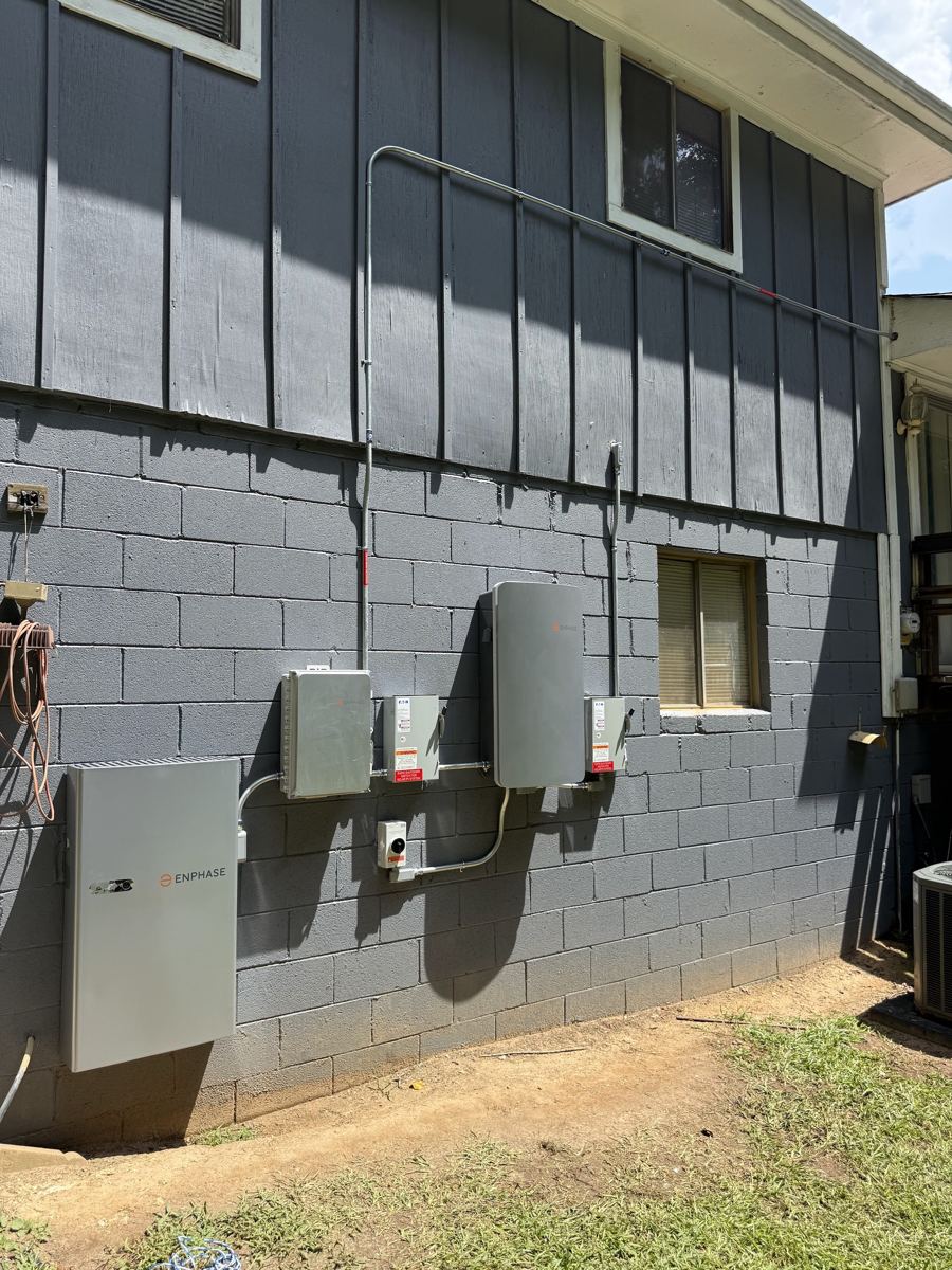 Exterior meter and disconnect after a service upgrade